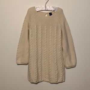 Baby GAP ivory sweater dress